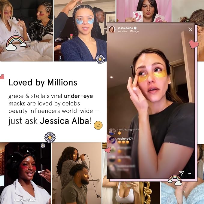 grace & stella Under Eye Mask Variety Pack - 18 Pairs of Under Eye Patches for Dark Circles - With 6 Colors (3 Pairs/Color) - Gel Masks Puffy Eyes for Women - Vegan Cruelty Free Bridesmaid Gifts-Velvo Beauty