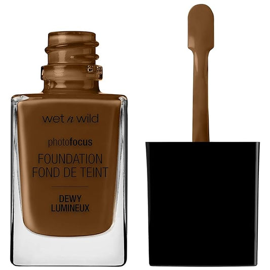 wet n wild Photo Focus Dewy Foundation, Golden Almond, 1.06 Ounces-Velvo Beauty