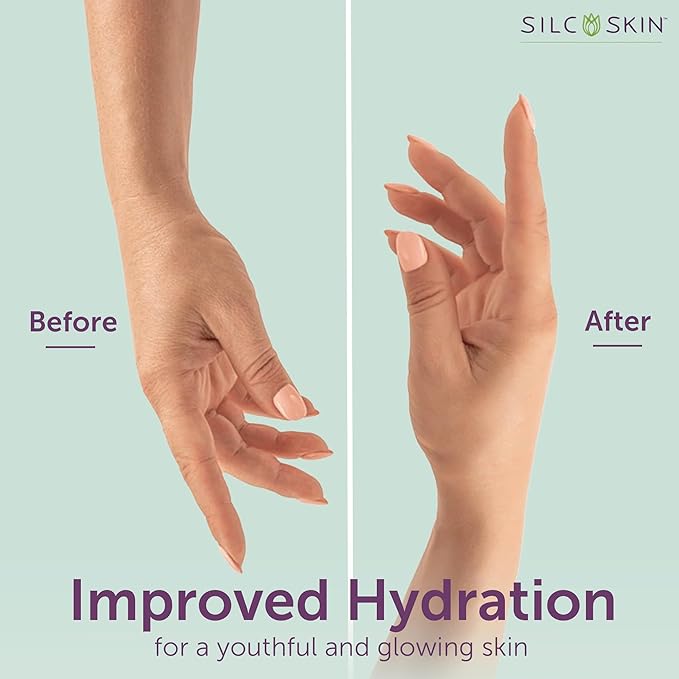 SilcSkin Hand & Body Treatment - Water-Based Hand & Body Lotion for Crepey Skin and Fine Lines - Uses Medical Grade Silicone for Deep Hydration - 4 oz-Velvo Beauty