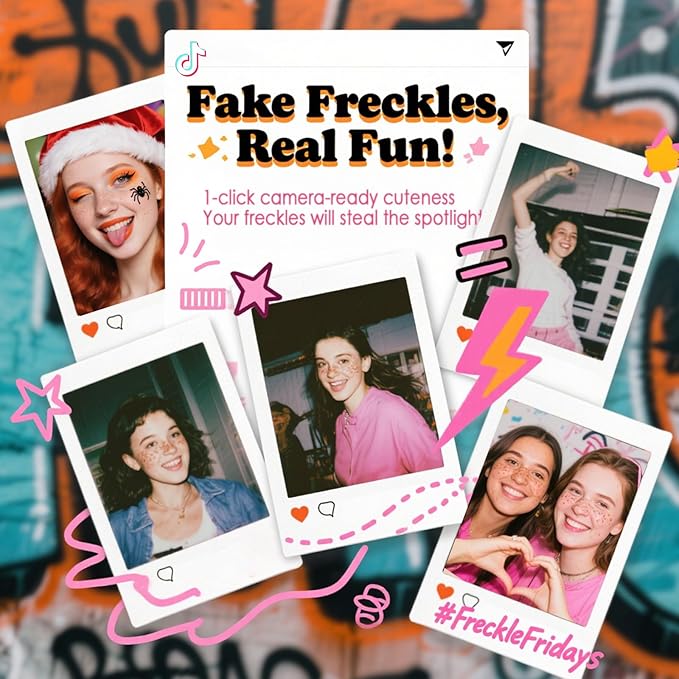 Faux Freckle Stamp, Freckle Pen Waterproof – Faux Freckles Maker for Natural Sun-Kissed Look, Quick-Dry & Long-Lasting, Easy One-Press Application, Cute & Trendy Gift for Women & Girls - 01 Light-Velvo Beauty