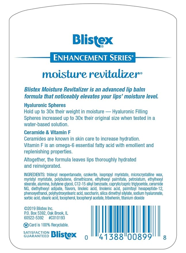 Blistex, Moisture Revitalizer, 0.13 Ounce-Velvo Beauty