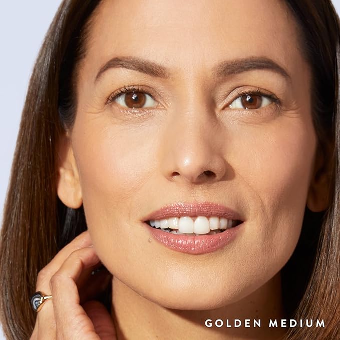 LAURA GELLER NEW YORK Baked Balance-n-Brighten Foundation with Kabuki Brush Makeup Set, Golden Medium-Velvo Beauty