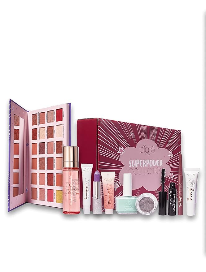 Ciaté London Superpower Collection 10 Piece Makeup Gift Set, Contains Eye, Lip, Complexion & Nail Bestsellers, in a Festive Giftable Box-Velvo Beauty