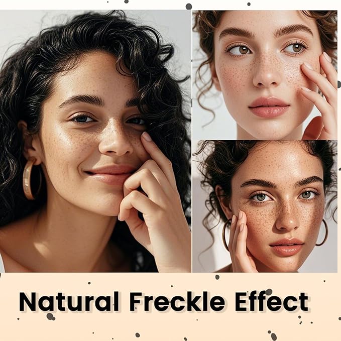 Freckle Pen, Natural Lifelike Fake Freckles Makeup Pen Stamp for Sunkissed Makeup,Magic Faux Freckle Stain Marker Long Lasting Quick Dry - (01LIGHT+02MEDIUM)-Velvo Beauty