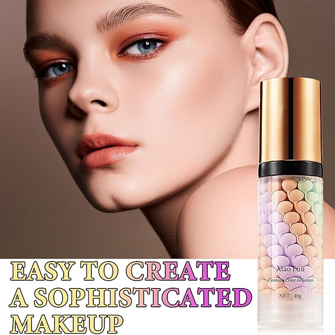 2Pcs Color Correcting Facial Serum,Isolation Cream,Pore Primer,Invisible Pore,Skin Tone Correcting,Moisturizing Concealer Foundation Face Makeup Brightening Primer Base-Velvo Beauty