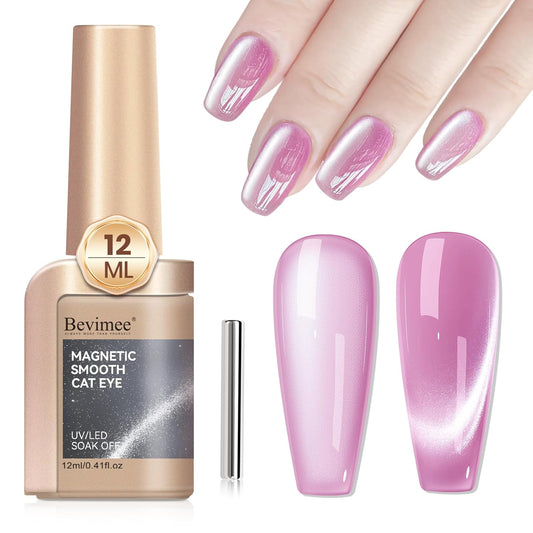 Cat Eye Gel Polish Moonlight 12ML, Magnetic Cateye Shiny Holographic Nail Polish for Nail Art 1PCS-Velvo Beauty