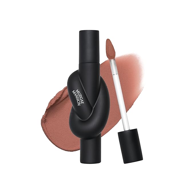 Tie Up Cover Tint - Waterproof & Long Lasting Lip Stain for Women - Korean Base Nude Tint Stick - Kbeauty Matte Gloss - Mood Color Changing (04 FADED FIG, 0.2 Fl oz)-Velvo Beauty