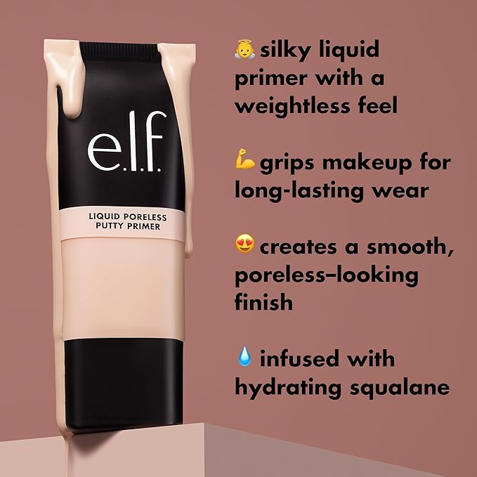 e.l.f. Liquid Poreless Putty Primer, Lightweight Face Primer For Long-lasting Makeup Wear, Creates A Smooth Complexion, Vegan & Cruelty-free-Velvo Beauty