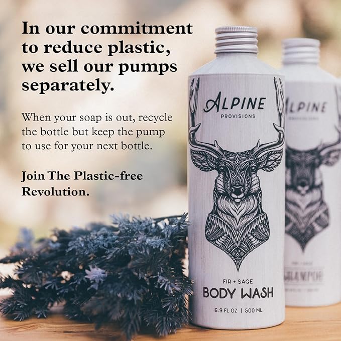 Alpine Provisions Cedar & Sandalwood Shampoo - Naturally Repair, Cleanse, and Hydrate with Essential Oils, Jojoba, Aloe Vera - Vegan, Sulfate & Plastic Free - Plant-Based Hair Care 16.9 FL Oz-Velvo Beauty