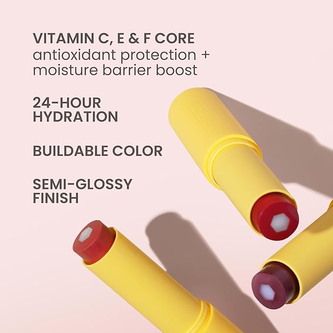 Burt’s Bees Back to School Gift Ideas, Tinted Boosted Balm, Cheeky Cherry, Hydrating Tinted Lip Balm with Vitamin C, E, and F Core, 24 Hour Lip Moisturizer, 100% Natural Origin, 1 Count, 0.16oz-Velvo Beauty