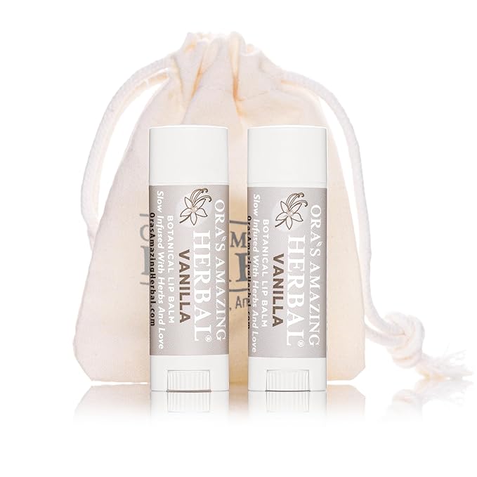 Soothing Natural Vanilla Lip Balm, Beeswax Lip Balm, Calendula Lip Balm, Dry Cracked Lips, Perioral Dermatitis, Organic Coconut Oil No Synthetic Fragrance-Velvo Beauty