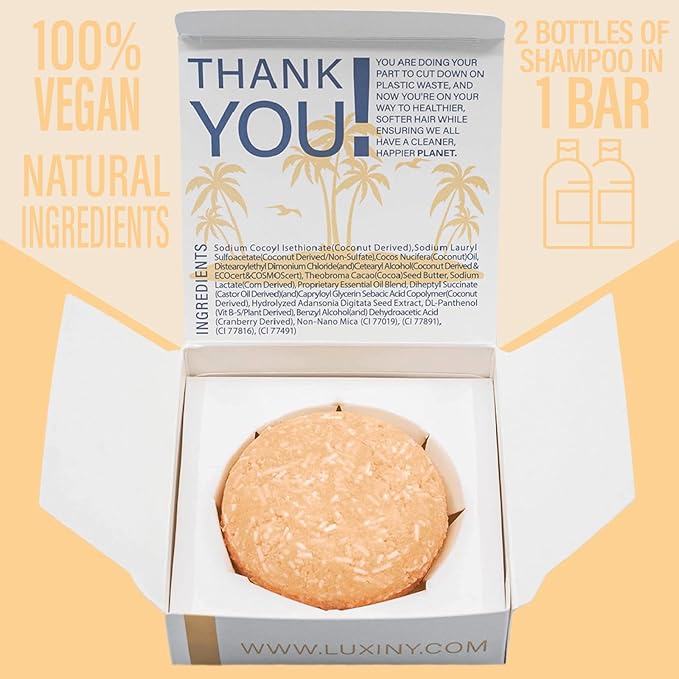 Citrus Splash Shampoo Bars for all Hair Types is Vegan, Sulfate Free and Made in the USA. This beach shampoo bar has a swim detangler and is great as a travel shampoo. Get up to 60 washes.-Velvo Beauty