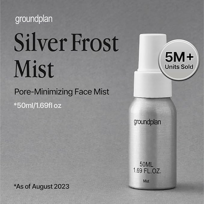 Silver Frost Mist - Facial Barrier Toner Spray with 80% Witch Hazel Water, Cica for Skin Barrier Repair, Recovery for Sensitive Skin, Dewy Hydration, Korean Skin Care (1.69 fl oz)-Velvo Beauty