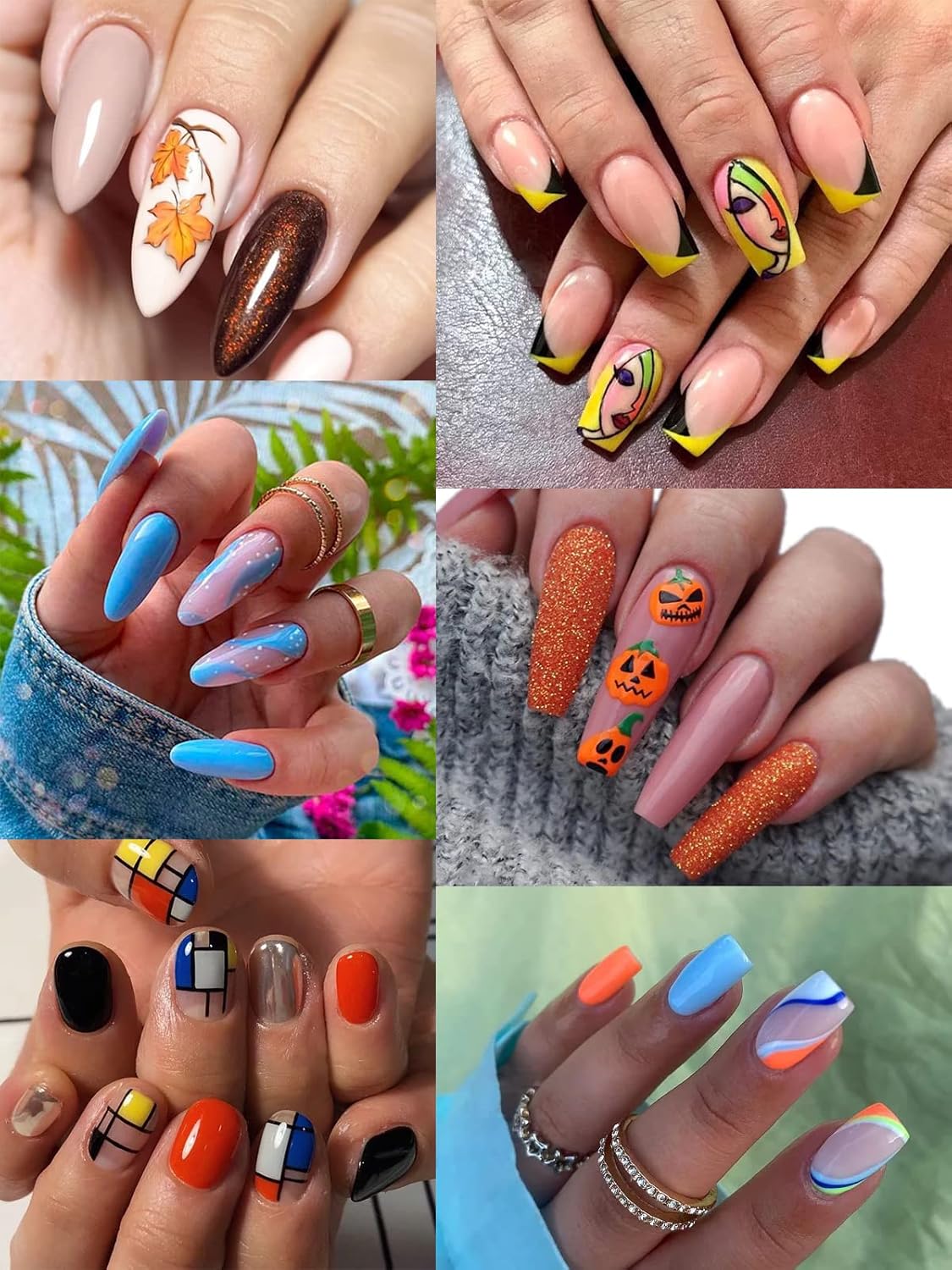 12 Color 3D Nail Art Pens Set, Kalolary Nail Point Graffiti Dotting Pen Drawing Painting Liner Brush for DIY Nail Art Beauty Adorn Manicure Tools(B)-Velvo Beauty