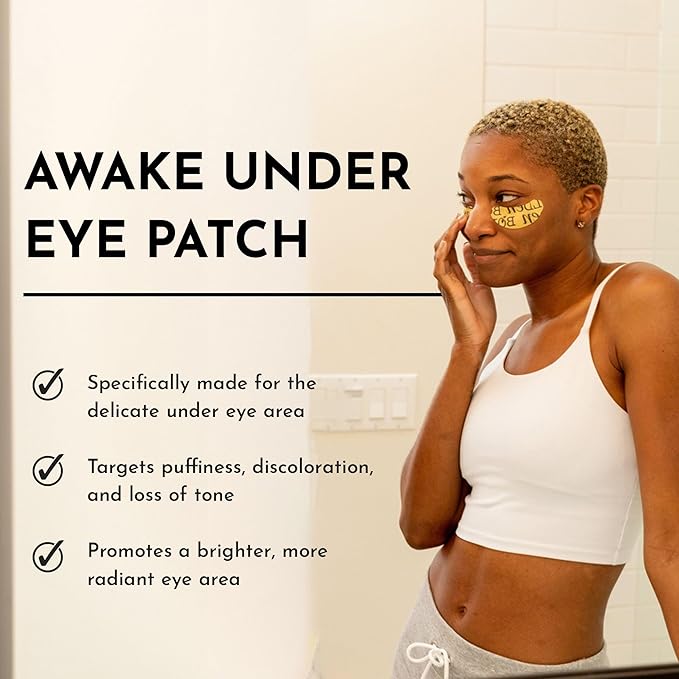 Bolden Awake Under Eye Patch | Eye Mask For Dark Circles, Puffiness & Discoloration | Brightening Eye Pads With Niacinamide, Alpha Arbutin, Tranexamic Acid & Vitamin C | 10 Pairs-Velvo Beauty
