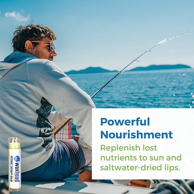 Waxhead Organic Lip Balm Vanilla - Sunburn Relief, Lip Moisturizer for Very Dry Lips, Lip Therapy, Lip Repair for Dry Cracked Lips, Healing Lip Balm for Severely Chapped Lips (4 pack)-Velvo Beauty