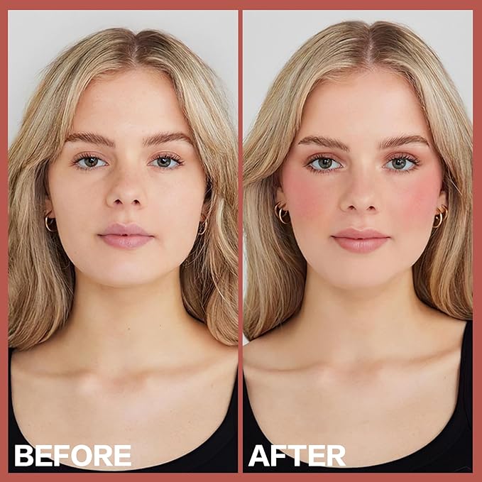 2Pcs Cream Blush Makeup Stick,Monochromatic Multi-Stick Face Blush for Cheek,Lip and Eye,Matte and Dewy Finish for Long Wearing,Easy Application.HEAT WAVES-Velvo Beauty