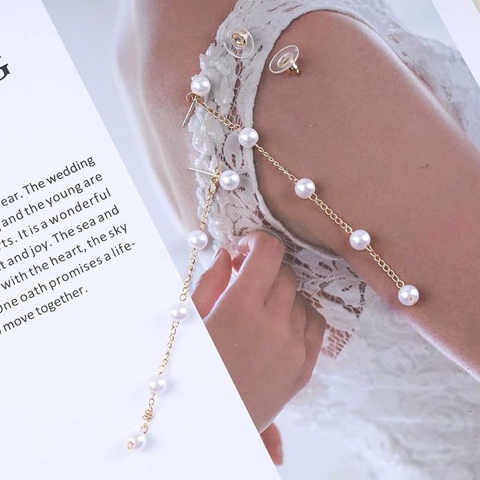 Boho Pearl Drop Earrings Long Pearl Tassel Earrings Gold Pearl Chain Earrings Vintage Pearl Stud Earrings Jewelry for Women-Velvo Beauty