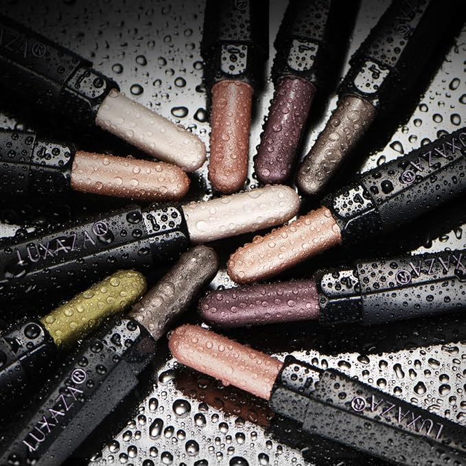 Shimmer Eyeshadow Stick Makeup 6PCS Set, Pink Metallic Matte Cream Eye Shadow Eyeliner Brightener Pencil Crayon - DESERT WILD-Velvo Beauty