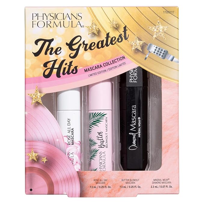 Physicians Formula Holiday Makeup Sets The Greatest Hits Diamond Collection | Mascara, Lip Plumper, Eyeshadow Christmas Gift-Velvo Beauty