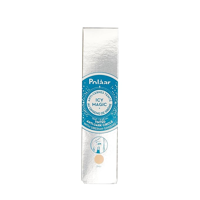 Polåar - Icy Magic Tinted Anti-dark Circles with Siberian Ginseng - Illuminates & smoothes eye contour - Universal shade - Fragrance-Free - 97% Natural, Vegan, Cruelty Free, Made in France - 0.4 Fl Oz-Velvo Beauty