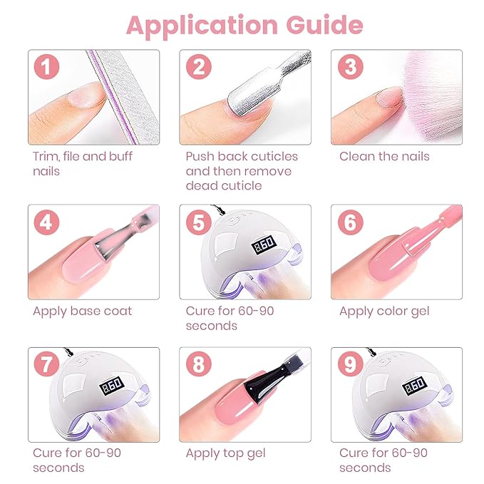 RARJSM Nude Sheer Pink Fiber Glass Rubber Base Gel Nail Polish for Repair Broken Nails StrengthenerGel Base Coat Transparent Brush on Building Gel in a Bottle Soak Off UV LED Curing Requires 15ml-Velvo Beauty