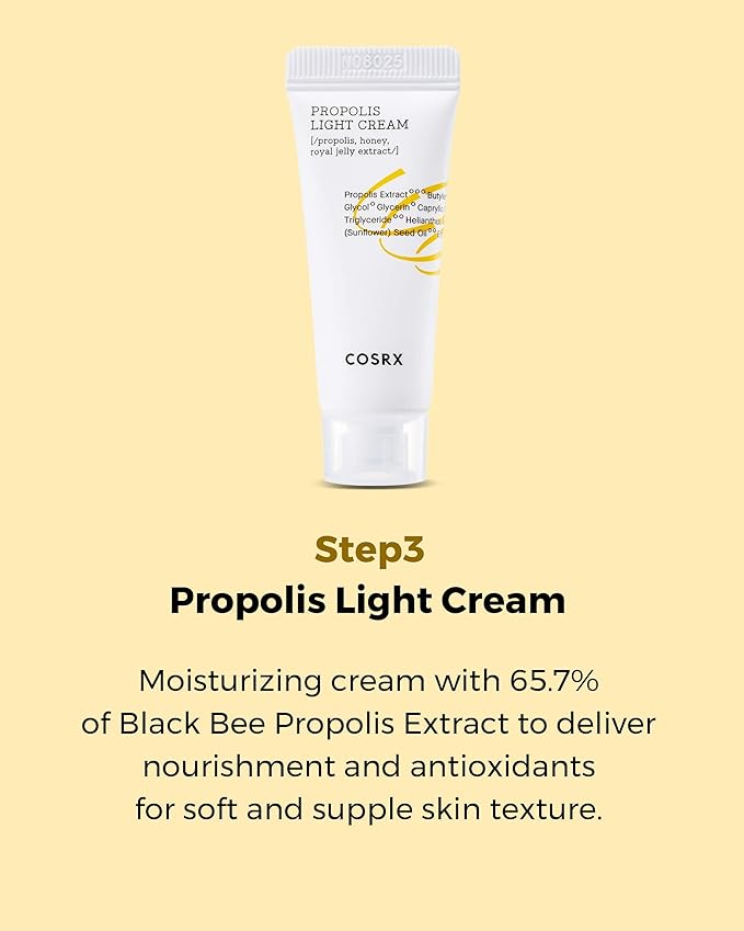 COSRX Honey Glow Kit | Facial Toner, Serum, Cream with Propolis Extract | Deep Moisture, Hydration, Nourishment | Travel Size Set, Gift Set, Korean Skincare, Not Tested on Animals, Paraben Free-Velvo Beauty