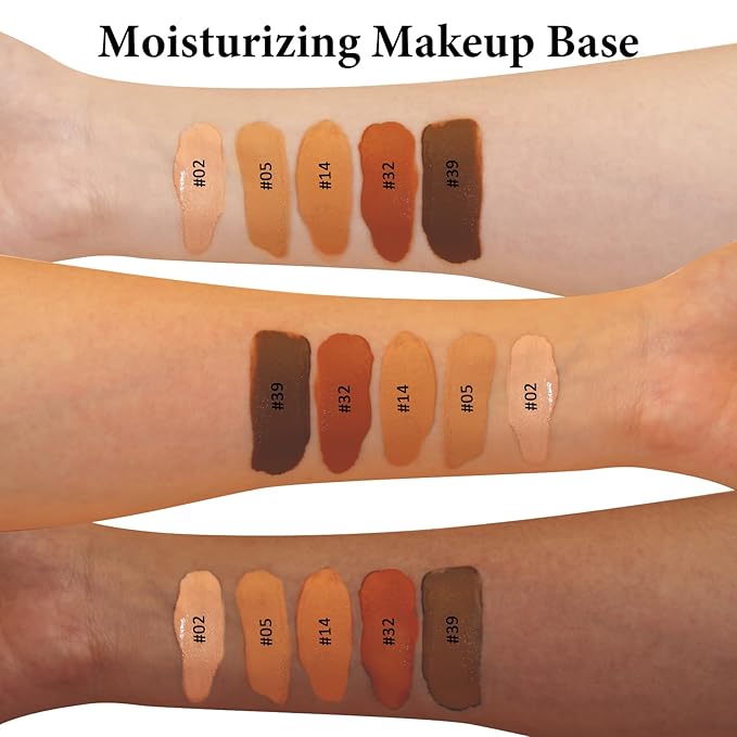 Liquid Foundation Makeup, Improves Uneven Skin Tone, Lightweight and Flawless Coverage for Hours 32# TAN-Velvo Beauty