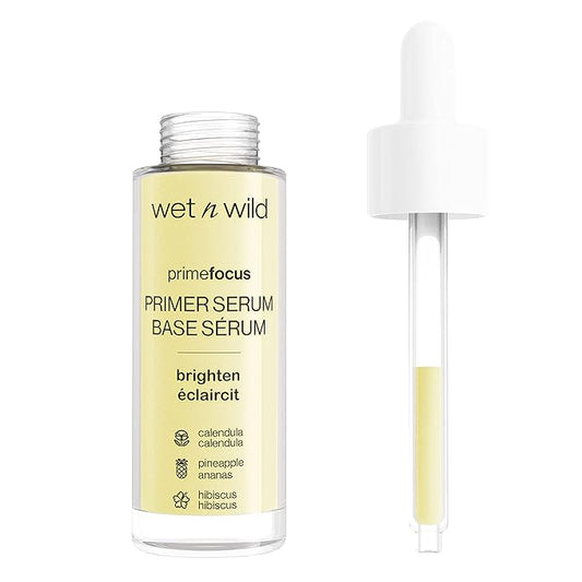 wet n wild Prime Focus Facial Serum Primer Makeup Extending, Hydrating Face Skin Care Product, Reduces Fine Lines And Wrinkles, For Repairing Dry Skin, Retinol Alternative-Velvo Beauty