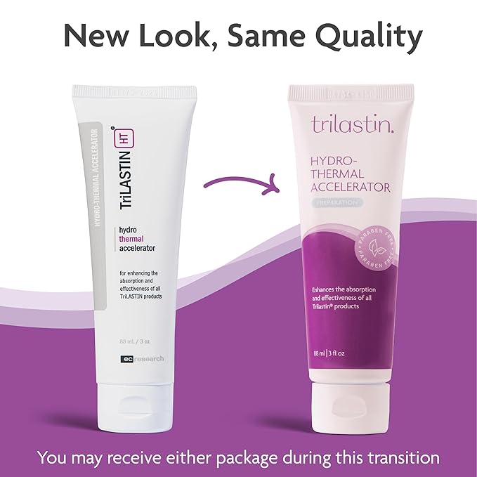 TriLASTIN Hydro-Thermal Accelerator - Moisturizer (3oz / 88ml) | Vitamin-Infused Skin Serum | Pregnancy and Postpartum Skin Care for Stretch Mark Prevention | Hypoallergenic and Paraben-Free Formula-Velvo Beauty