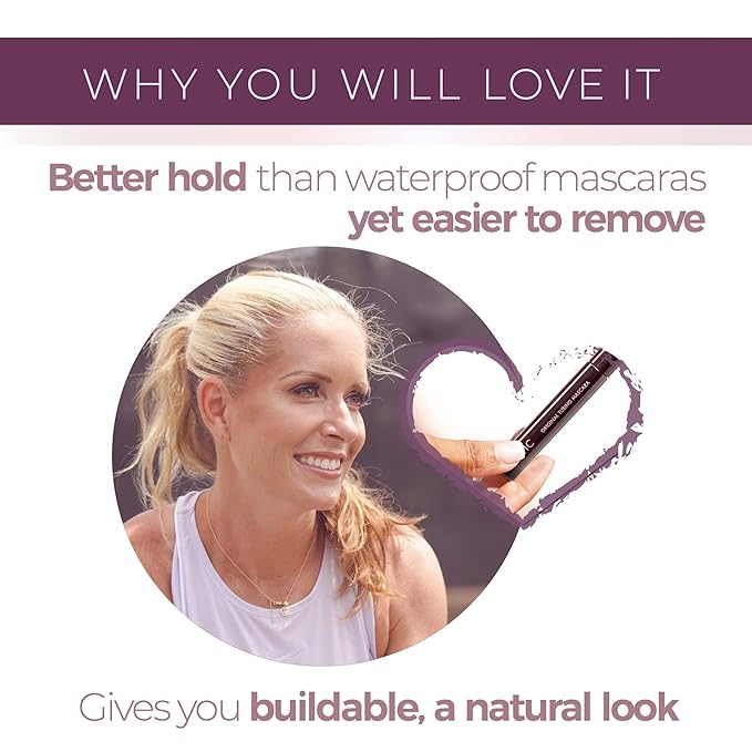 Blinc Original Tubing Mascara, Natural looking Lengthening, Ultra-Longwearing Washable, Vegan, Gluten-Free and Cruelty-Free, Black, 9mL / 0.30 Fl. OZ-Velvo Beauty