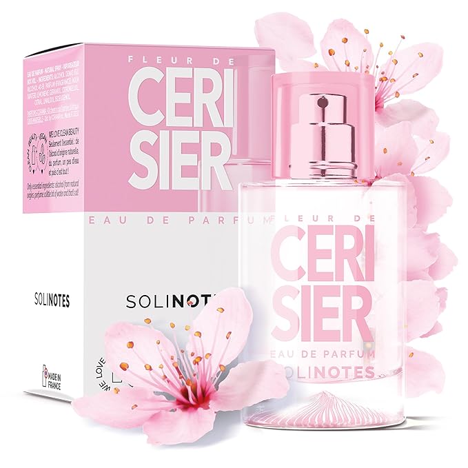 SOLINOTES Cherry Blossom Perfume for Women - Eau De Parfum | Delicate Floral and Soothing Scent - Made in France - Vegan - 1.7 fl.oz-Velvo Beauty