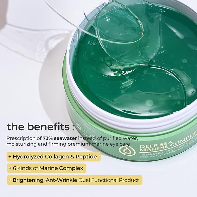 Marine Collagen Under Eye Hydrogel mask for Dark circles, Wrinkle and Puffiness (puffy eyes) | Korean Skincare-Velvo Beauty