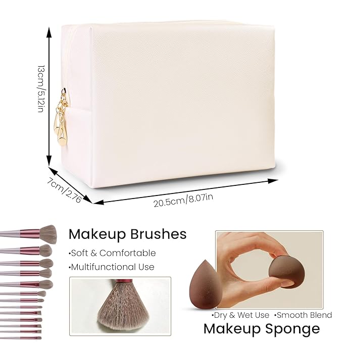 Makeup Present Set for Teen Girl Women, Travel Makeup Kit, Makeup Full Kit for Beginner, Makeup Bundle Include 2 Matte & Shimmer Eyeshadow Palettes, Liquid Glitter Eyeshadow & Eyeliner-Velvo Beauty