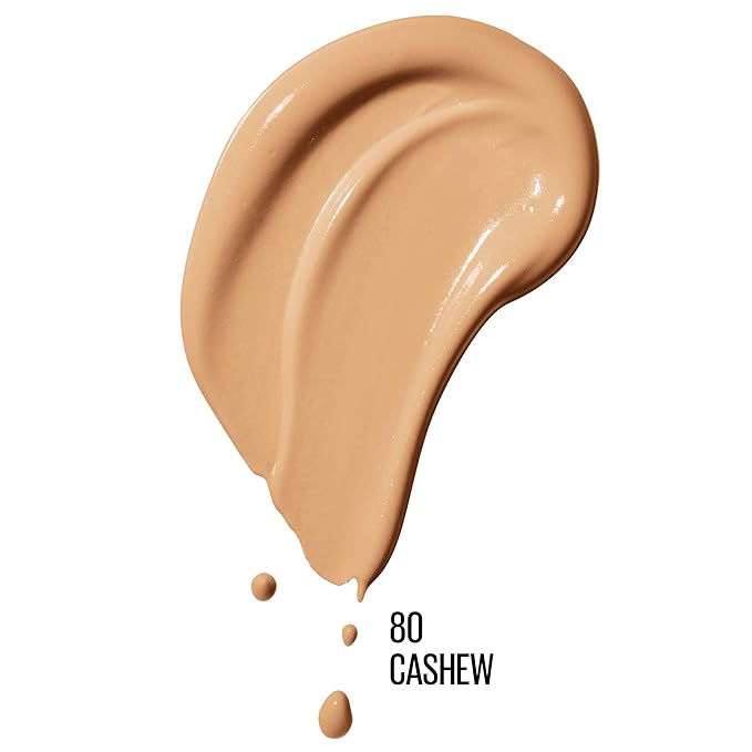 Maybelline Dream Radiant Liquid Medium Coverage Hydrating Makeup, Lightweight Liquid Foundation, Cashew, 1 Fl; Oz-Velvo Beauty