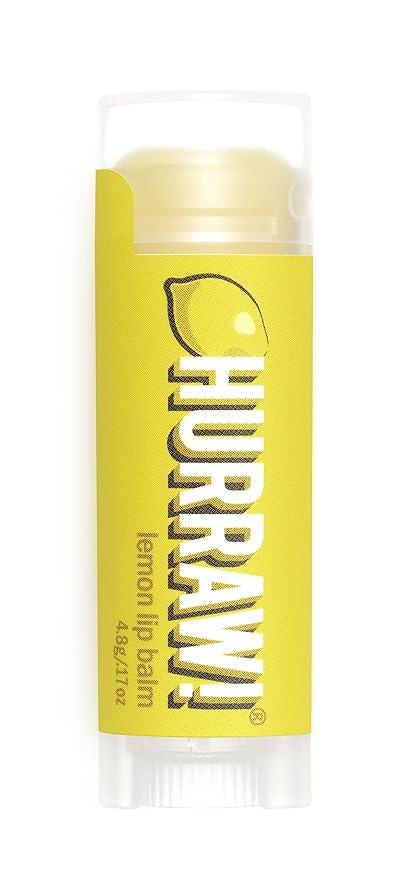 Hurraw! Lemon Lip Balm: Organic, Certified Vegan, Cruelty and Gluten Free. Non-GMO, 100% Natural Ingredients. Bee, Shea, Soy and Palm Free. Made in USA-Velvo Beauty