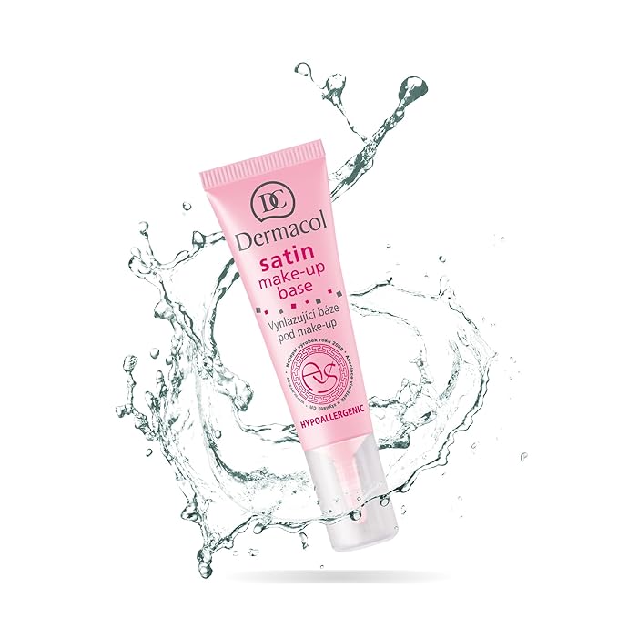Dermacol - Satin Makeup Base, Matte Face Primer for Wrinkles and Pores, Transparent Makeup Primer for Oily Skin & Dry and Combination Skin, Easy to Blend Pore Filling Primer, No Preservatives, 10 mL-Velvo Beauty
