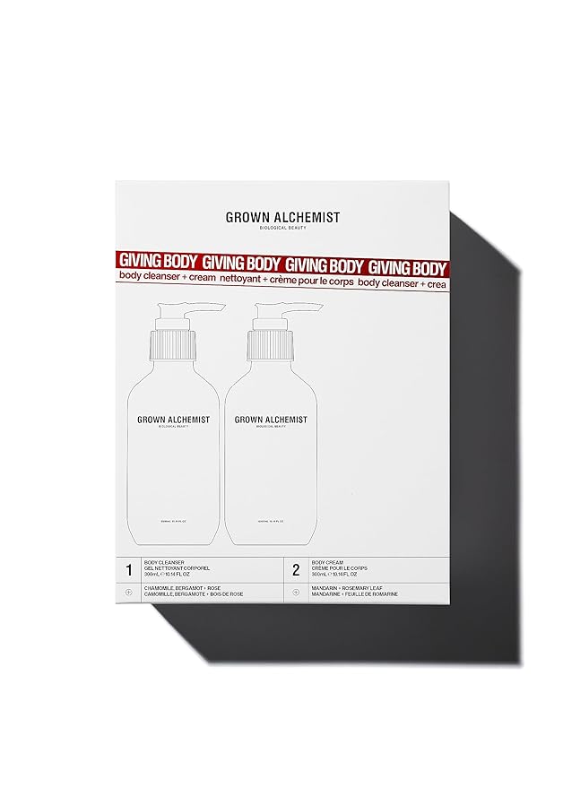 Grown Alchemist Giving Body, Body Cleansing Limited Edition Gift Set, (Body Wash + Lotion)-Velvo Beauty