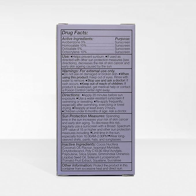 SPF50 Glow & Go Lip Oil: Lip Oil with SPF, Moisturizes and Protects Lips, 4.5ml in Coconut-Velvo Beauty