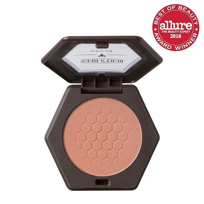 Burt’s Bees 100% Natural Blush with Vitamin E, Bare Peach - 0.19 Ounce-Velvo Beauty