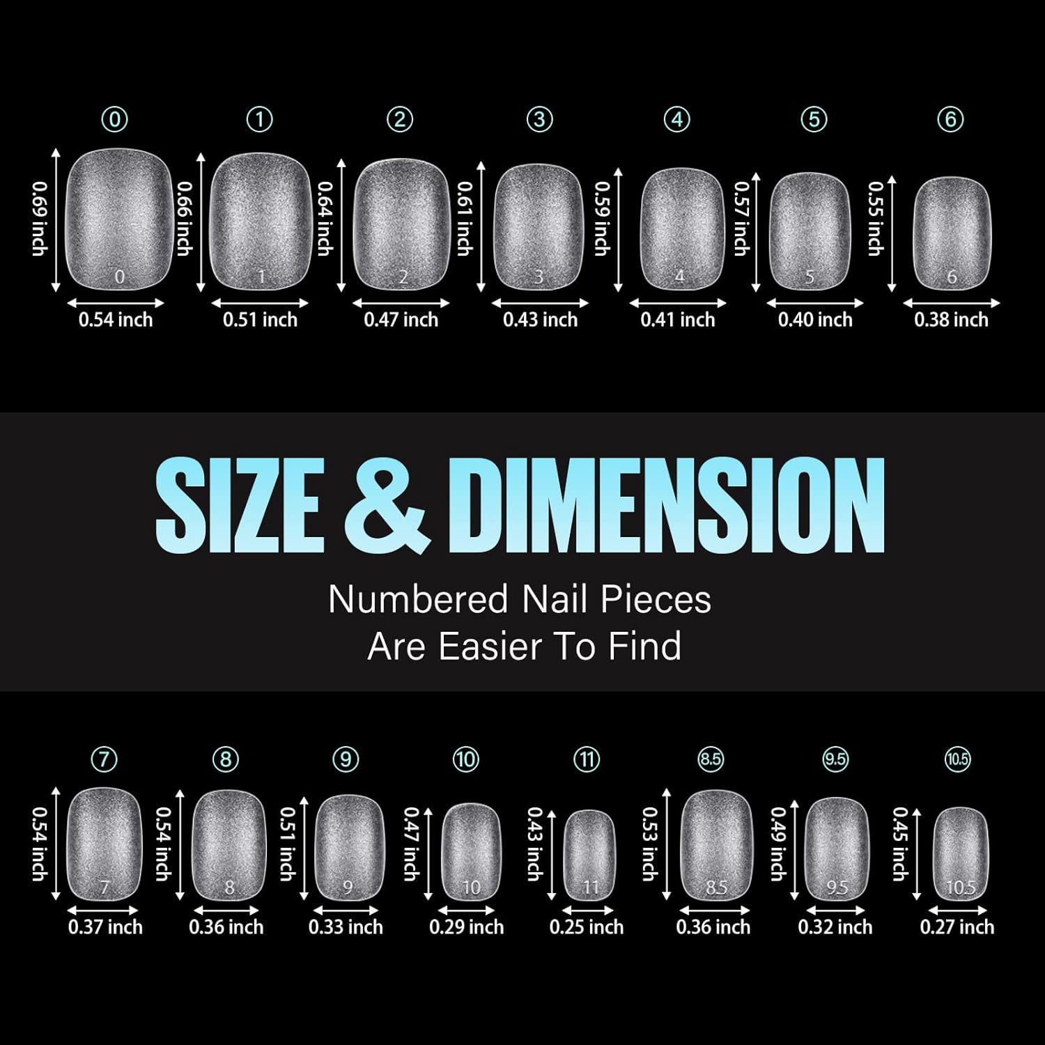 TOMICCA Extra Short Oval Nail Tips, Acrylic Double Sided Matte Fake Nails for Extension,240Pcs 15 Sizes Press On Nail Tips for Home DIY Art Women Girls-Velvo Beauty