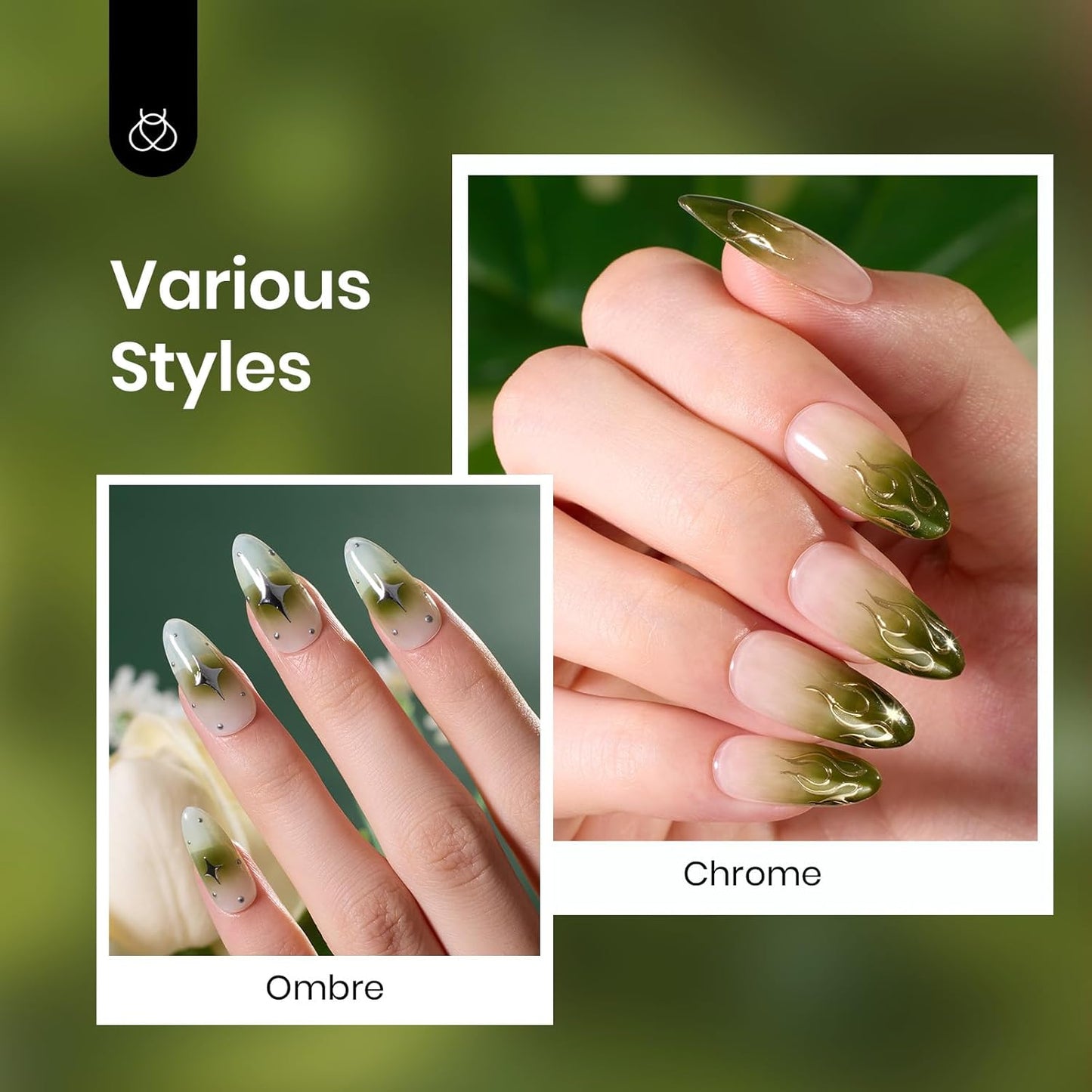 Beetles Green Gel Nail Polish - 15ml Olive Green Natural Jelly Gel Polish Fall Color Sheer Translucent Effect Soak Off UV Nail Art DIY Manicure Gift for Women-Velvo Beauty