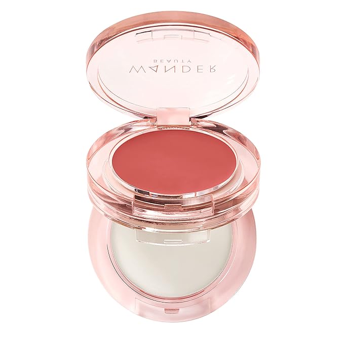 Wander Beauty Double Date Lip & Cheek - Honeymoon/Swipe - 4-in-1 Cream Blush & Lip Tint - Blush, Lip Moisturizer, Lip Balm, & Eye Gloss - Multitasking Eye, Cheek, & Lip Makeup With Green Tea - 0.07 oz-Velvo Beauty