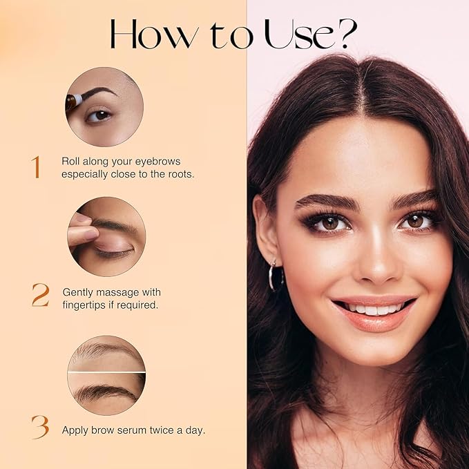 Nourish Mantra - Brow Growth Serum | Formulated with Redensyl, Biotin, Peptides & Amino Acids | for Brow Growth and Thickness | Eyebrow Growth Serum | 10 ml-Velvo Beauty