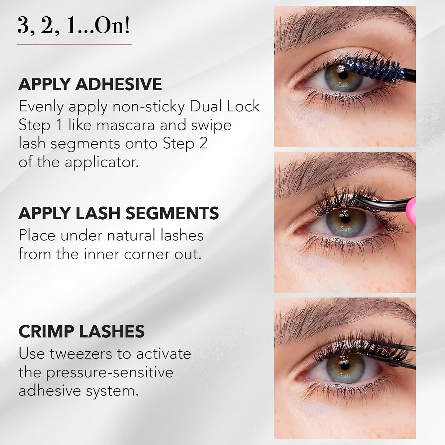 Pro Lash SoftWear Clean Girl Mini Lash Clusters Kit - Natural-Looking, Lightweight Lashes - 7-Day Cluster Eyelash Extensions - False Eyelashes Plus Adhesive and Tweezers - Doll Eye No. 38-Velvo Beauty