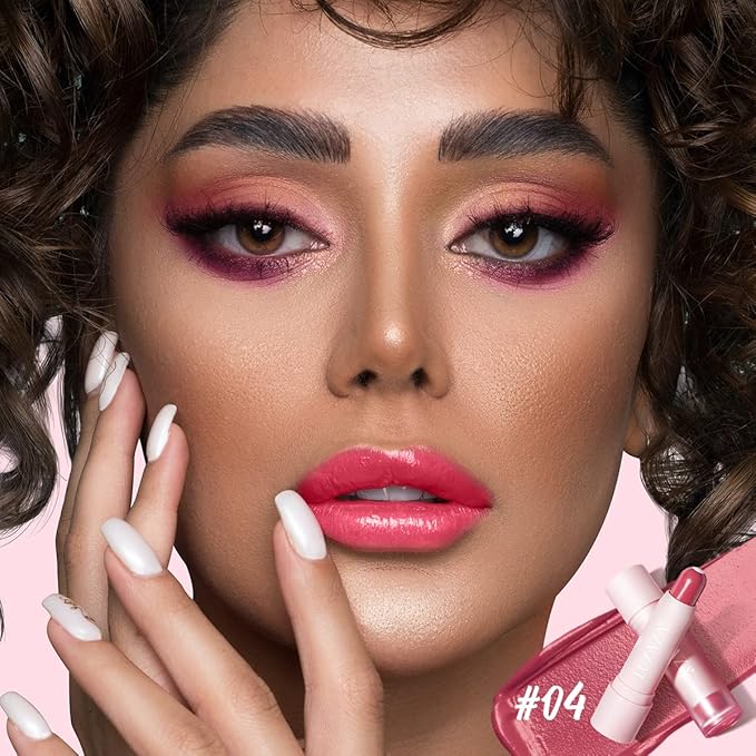 2PCS Tinted Lip Balm Chapstick with Color, Natural Semi - Gloss Finish, Hydrating/Coloring 2 in 1 Moisturizer Lip Stick for Girls & Women #01＋#04-Velvo Beauty