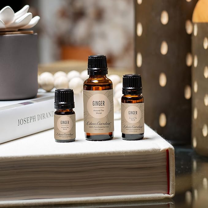 Edens Garden Ginger Around The World Essential Oil- 100% Pure Premium Grade, Undiluted, Natural, Therapeutic, Aromatherapy, The Best for Diffuser, Skin, Candle, Laundry 30 ml (1 fl oz)-Velvo Beauty