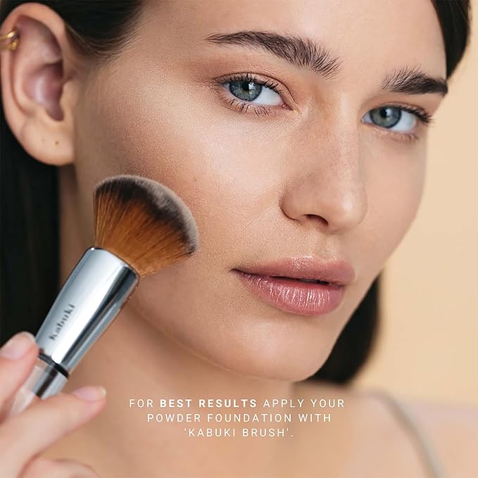 Mineral Powder Foundation - Longwear, Lightweight, Smooth Powder Formula - Blurring, Skin-Perfecting Finish - Vegan and Cruelty Free Formula - 024 Hilda - 0.25 oz-Velvo Beauty