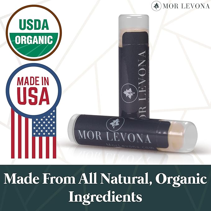 Organic Hemp Lip Balm - USDA Certified Organic All Natural Lip Balm - Hemp Lip Moisturizer Soothes, Hydrates, Nourishes, and Protects Dry, Chapped Lips - Natural Vanilla Flavor (3-Pack)-Velvo Beauty