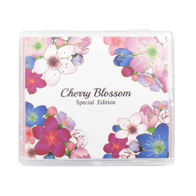 [100 Counts + Mirror Case] Cherry Blossom Natural Oil Blotting Paper for Face Korean with Mirror Case-Velvo Beauty